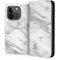 Silver Marble iPhone 15 Pro Folio Case
